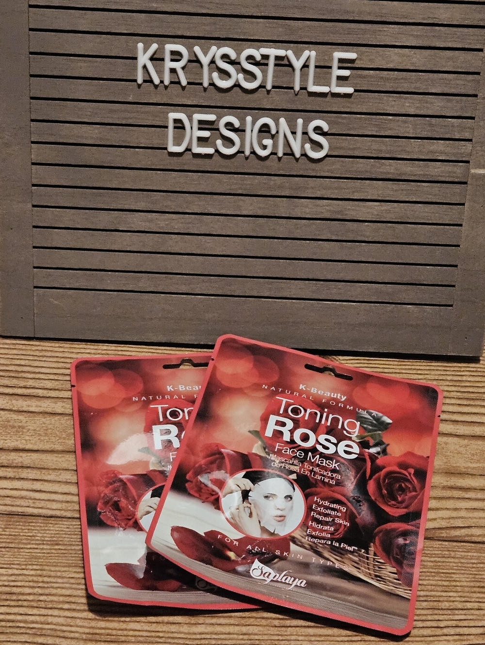 K Beauty Face Masks Toning Rose (2)